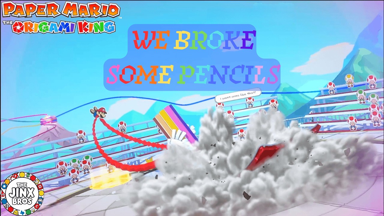 Paper Mario: The Origami King - Part 7: The Red Streamer & The Colored Pencils!