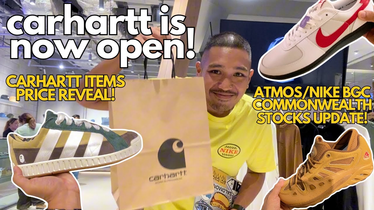 WHAT YOU CAN FIND AT CARHARTT MANILA! + ATMOS, COMMONWEALTH, NIKE BGC STOCKS UPDATE!