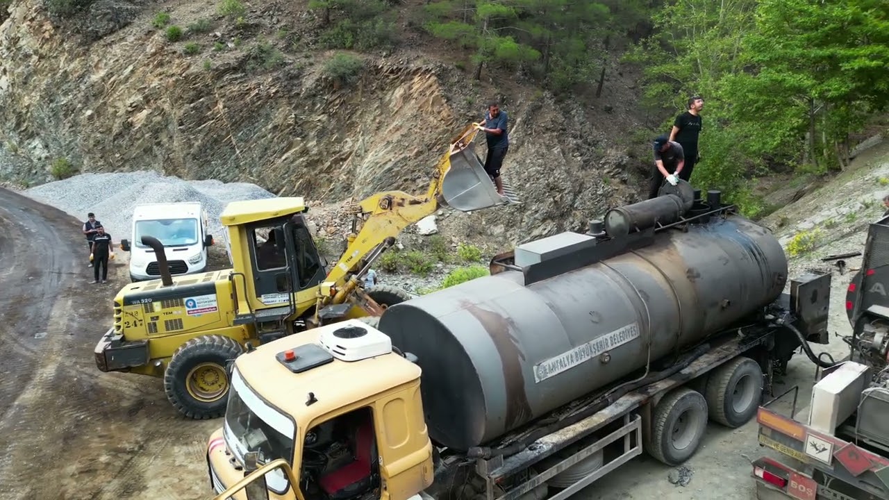 Antalya Gazipaşa Akoluk Asfalt Dökümü