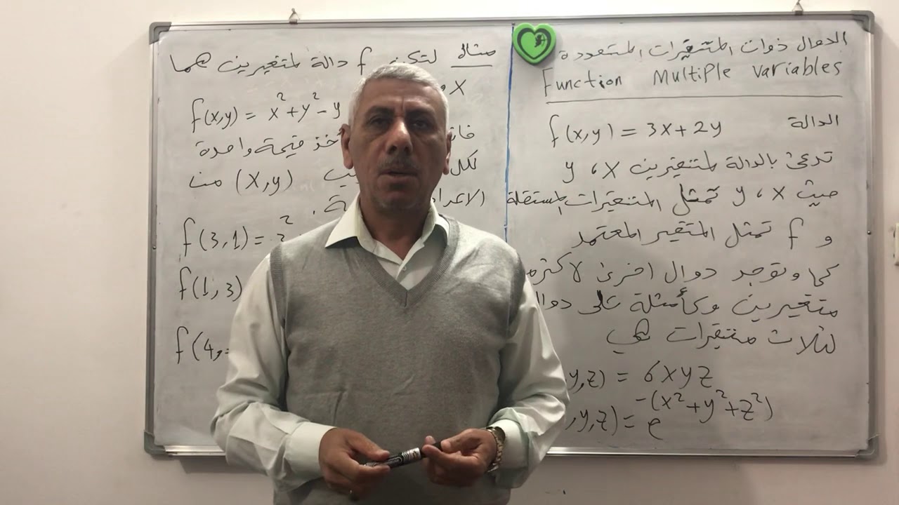الدوال ذوات المتغيرين /1