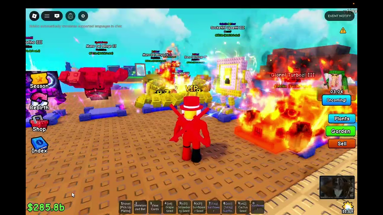 Cooking in 3 different brain rot games.