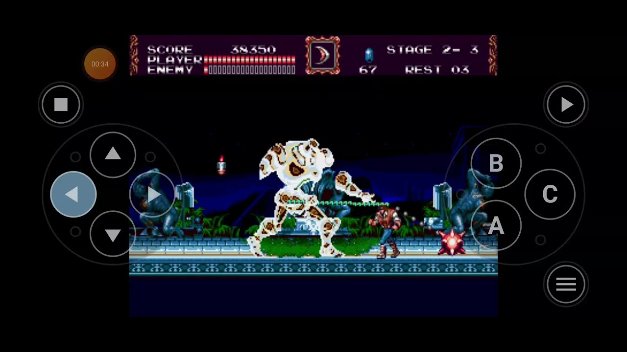 Castlevania Bloodlines | Boss 03 - (Midbosses Wizard, Crazy Armor, Great Axe Armor)