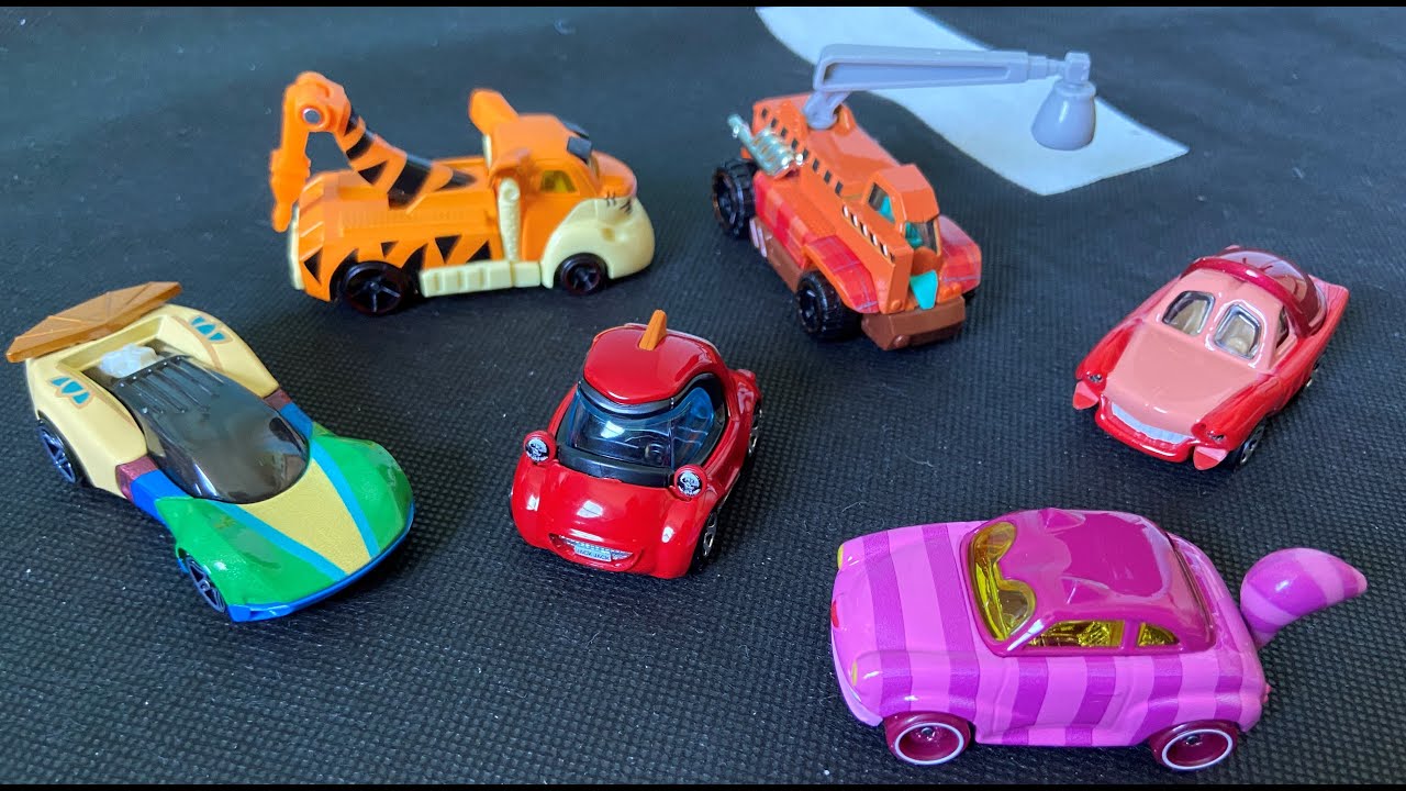 HOT WHEELS DISNEY CHARACTER CARS SERIES 7 (МУЛАН ДЖЕК-ДЖЕК ТИГРА РАЛЬФ СЕБСТИАН ЧЕШИРСКИЙ КОТ)