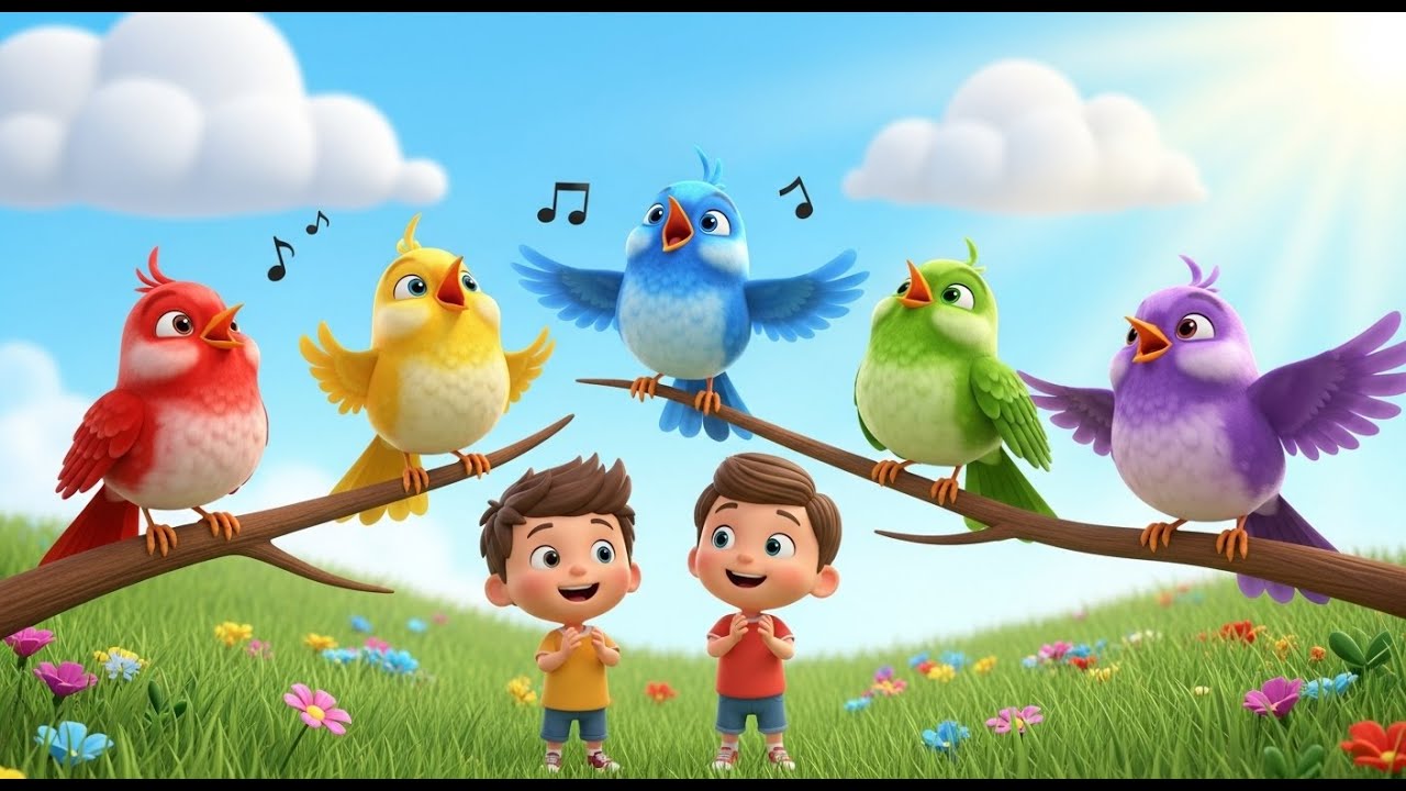 Cinco Cotovias Cantam, Cantam, Cantam | Melodias da Natureza para Crianças