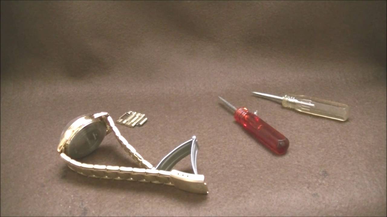 腕時計のベルト調整方法（板バネタイプ）