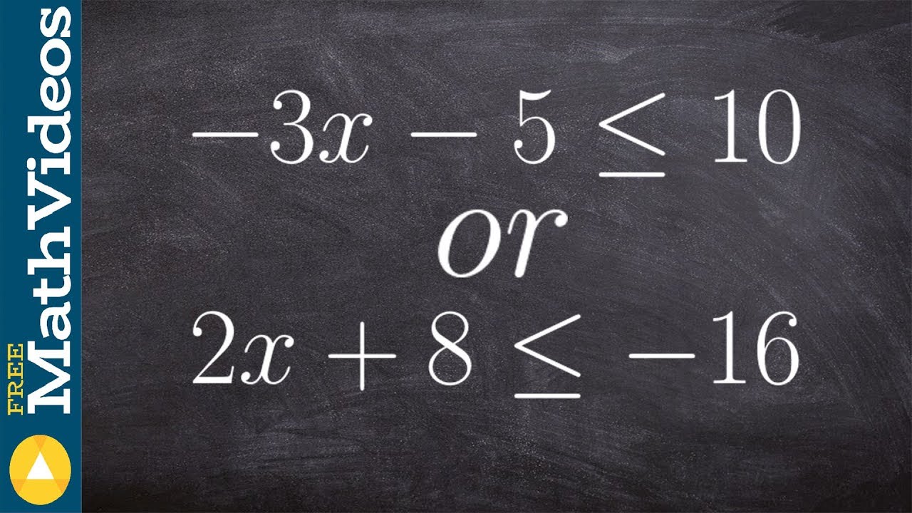 Learn how to solve an or compound inequality