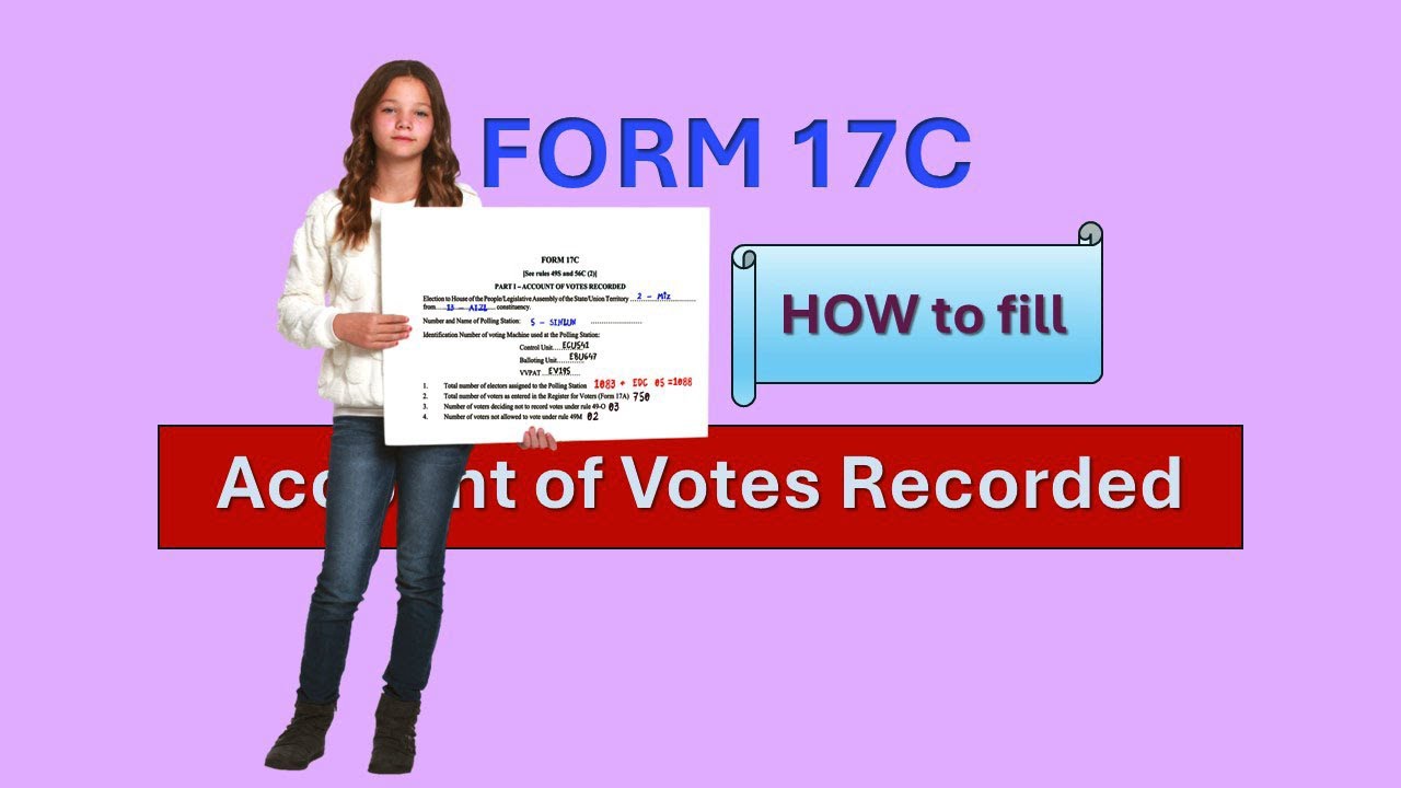 How to fill up FORM 17 C || Account of Votes Recorded || SCRUNITY COVER ||