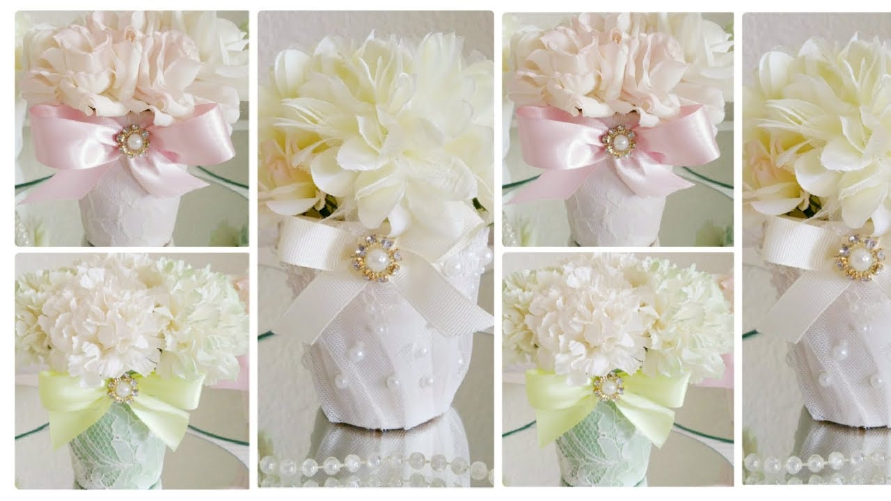 DIY| VICTORIAN 3 PIECE WEDDING CENTERPIECE / WEDDING, BRIDAL SHOWER GIFTS