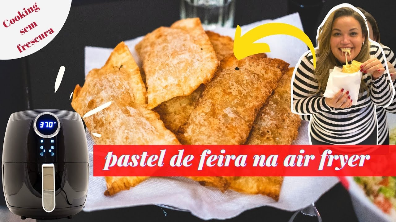 TESTEI A MASSA DE PASTEL DE FEIRA NA FRITADEIRA SEM ÓLEO (AIR FRYER)