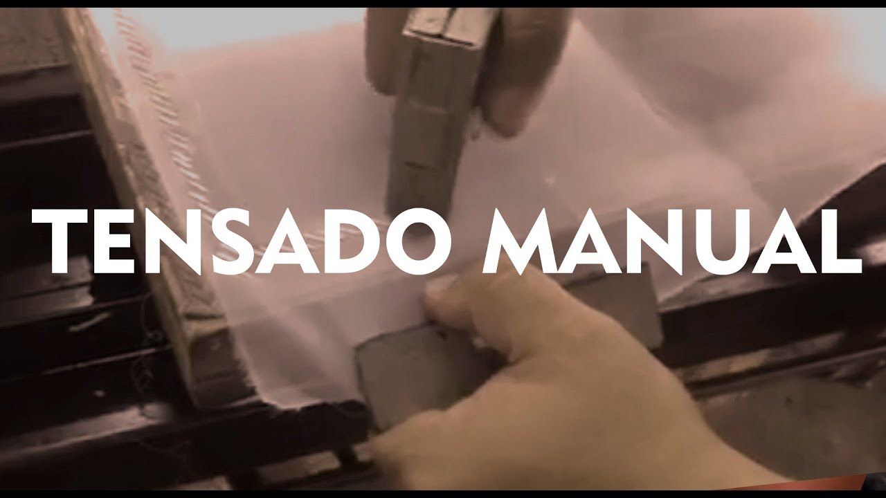 Como tensar una malla serigrafica manualmente