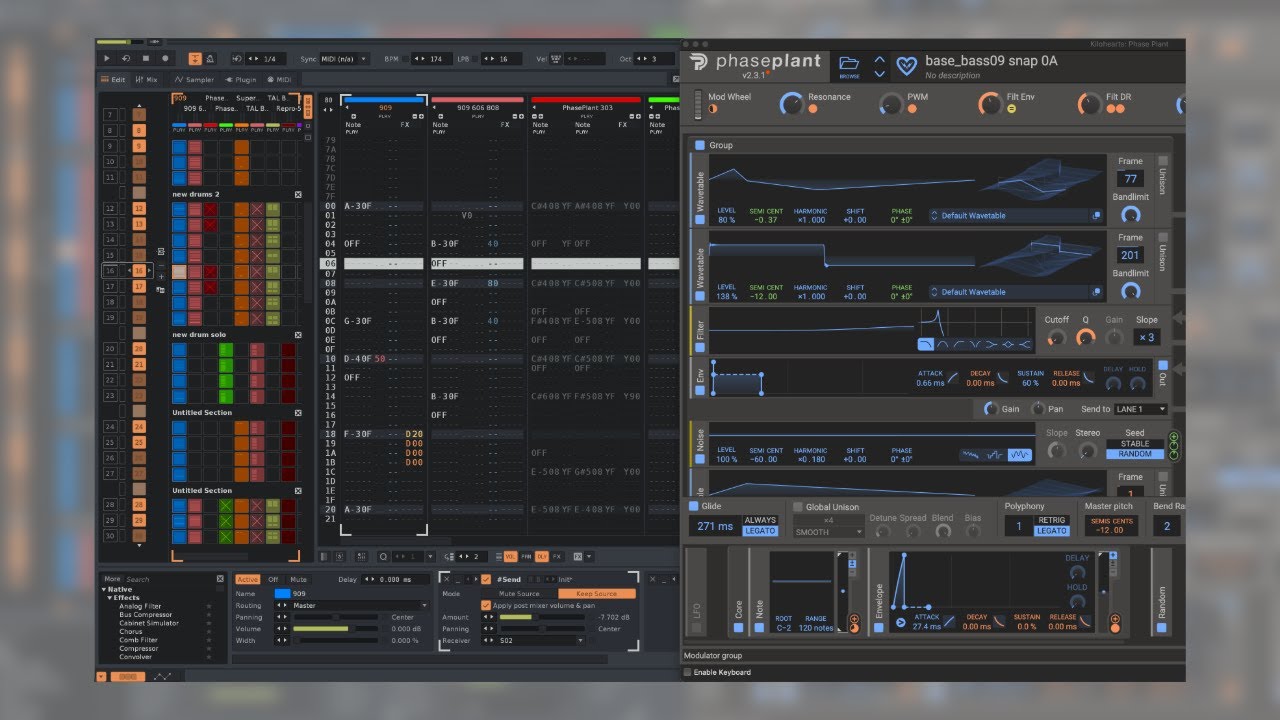 Renoise Acidbrain | includes link to free PhasePlant/TAL Bassline/Repro/Renoise presets