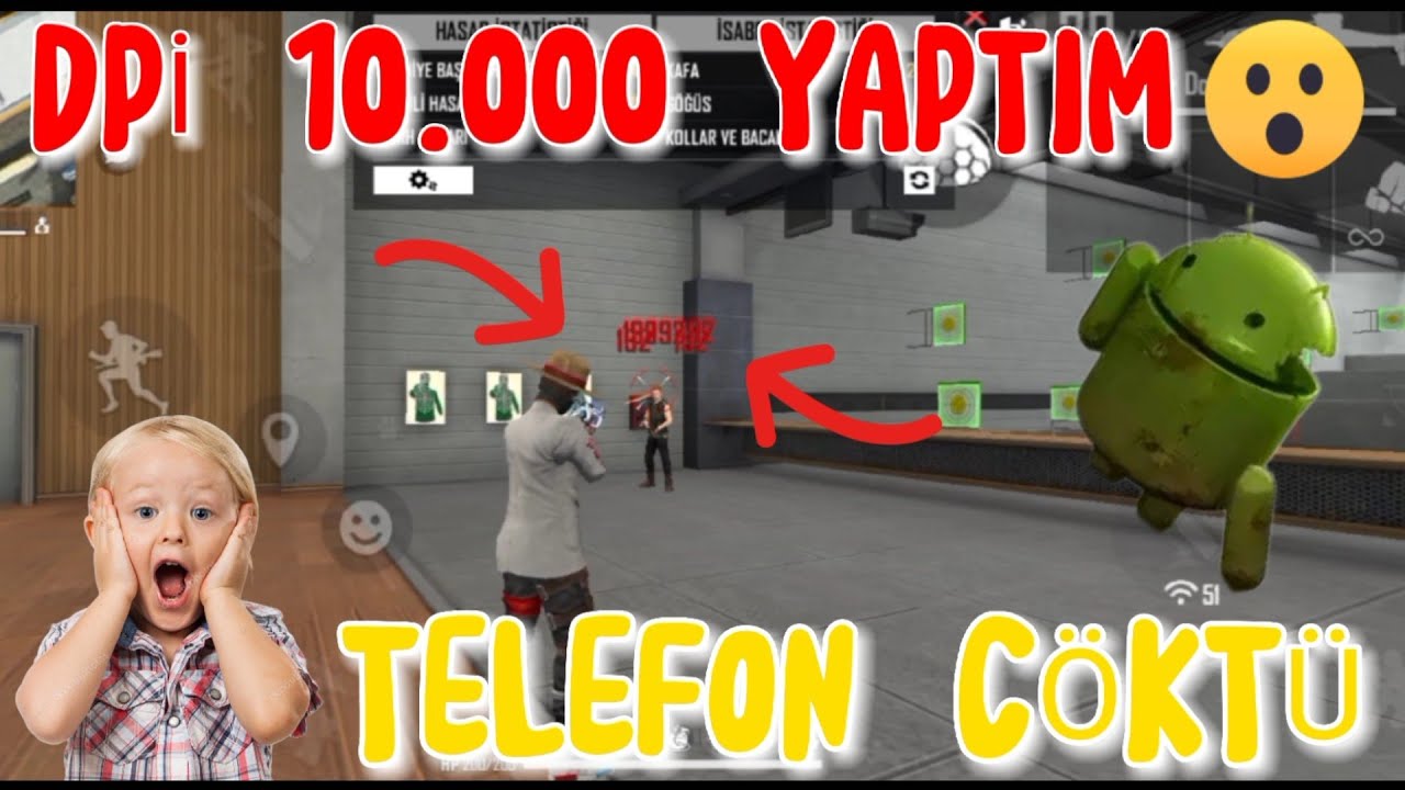 DPİ Yİ 10.000 YAPTIM 🥶😱 | TELEFON ÇÖKTÜ 😵🤯 | -Free Fire Max