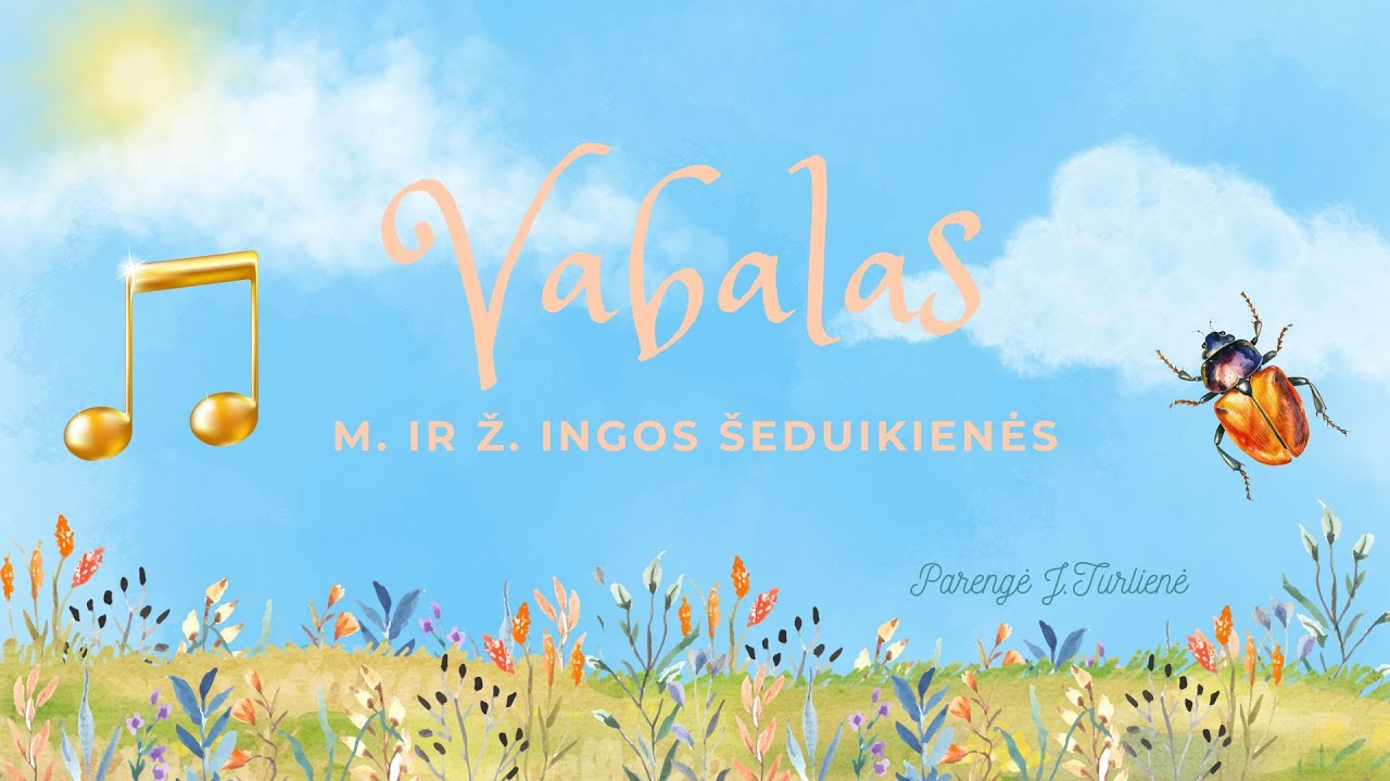 Vabalas - ritmas mažiausiems (su natelėmis)