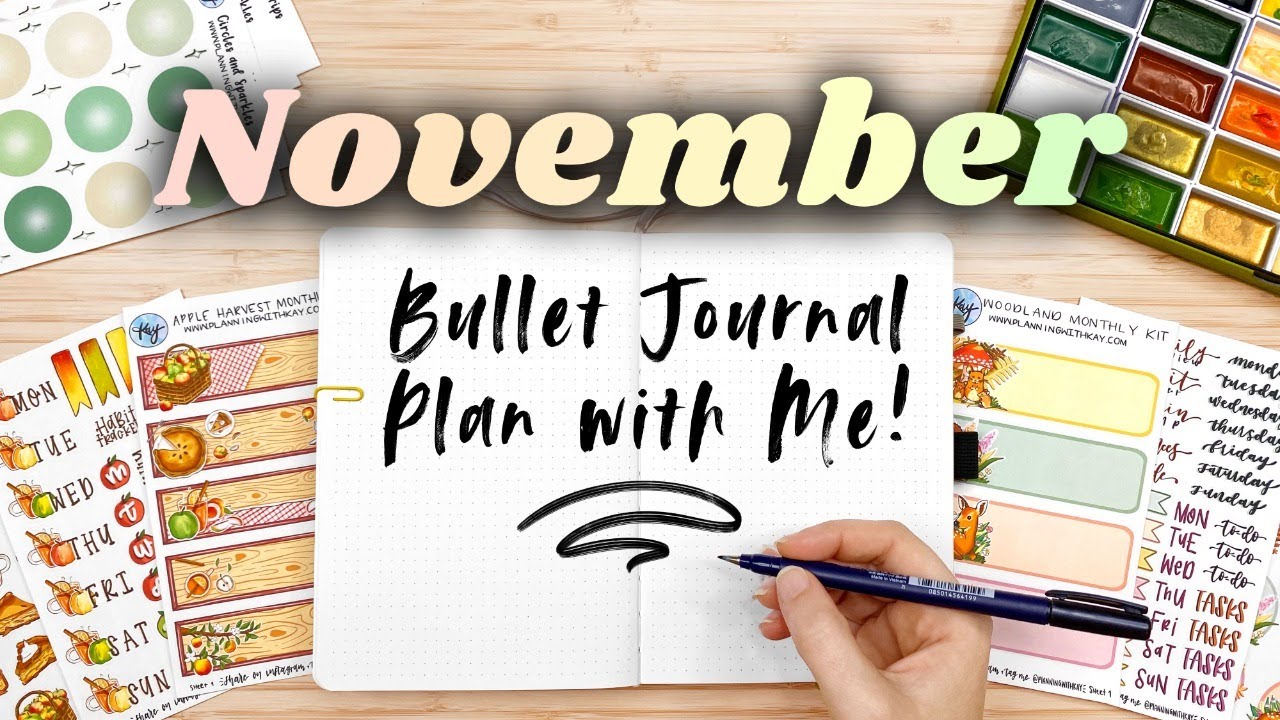November 2025 PLAN WITH ME! 📖 LIVE Monthly Bullet Journal Setup
