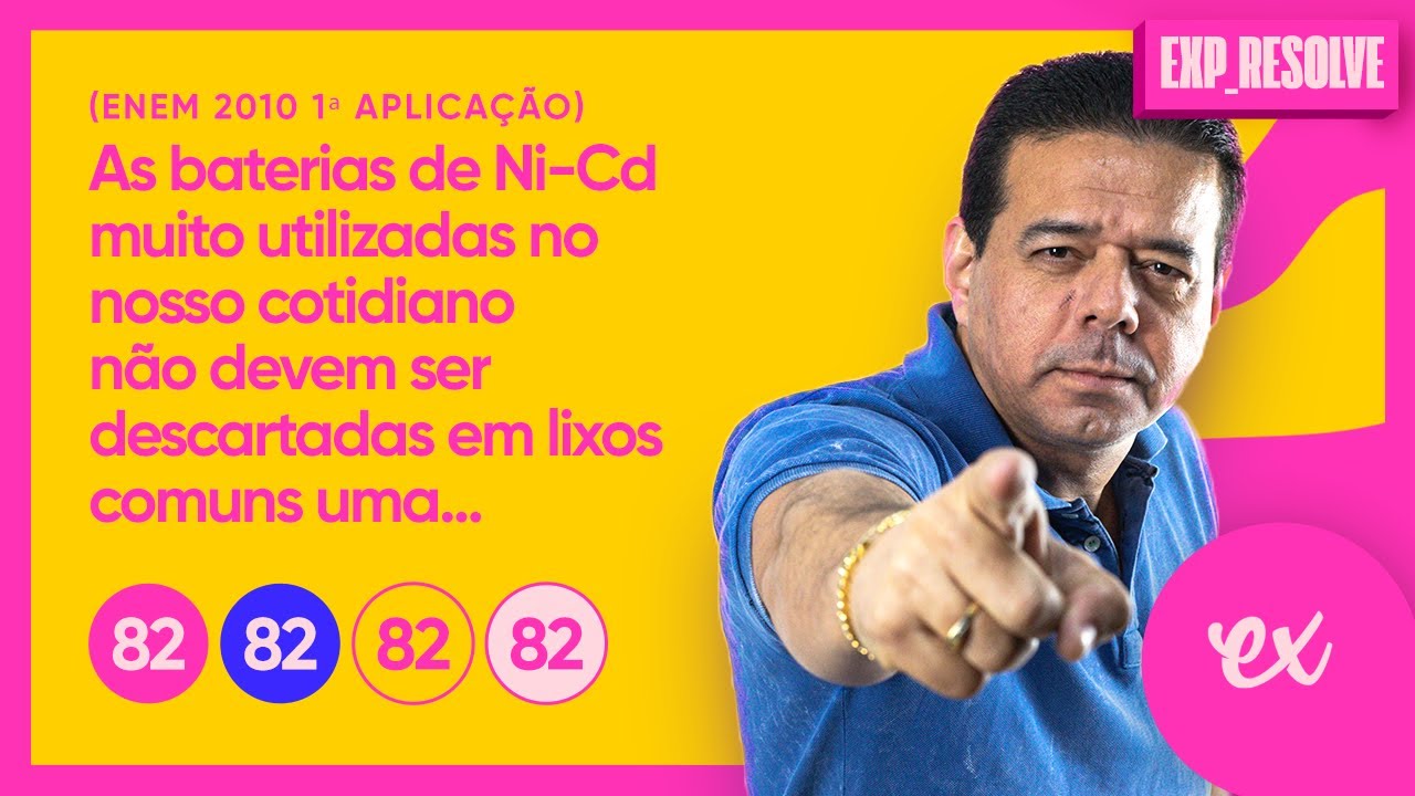 AS BATERIAS DE NI-CD MUITO UTILIZADAS NO NOSSO COTIDIANO NÃO DEVEM SER (...) | LIGAÇÕES QUÍMICAS
