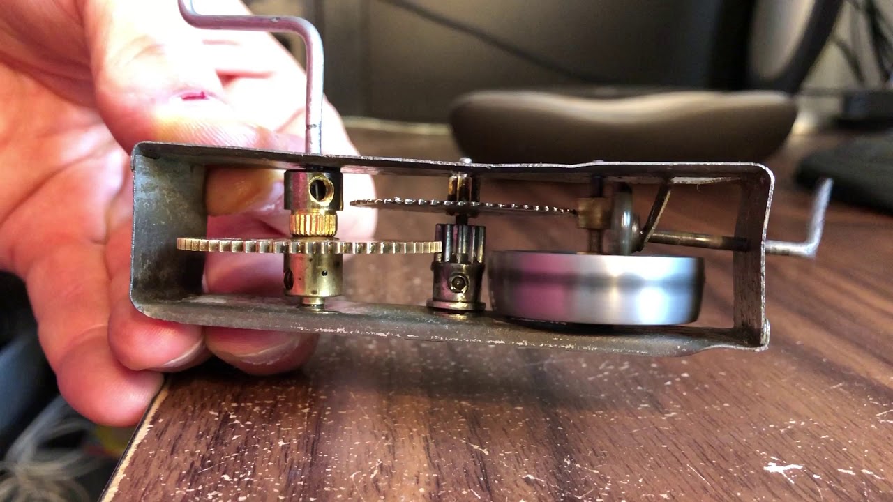 CK clockwork motor with Meccano gears