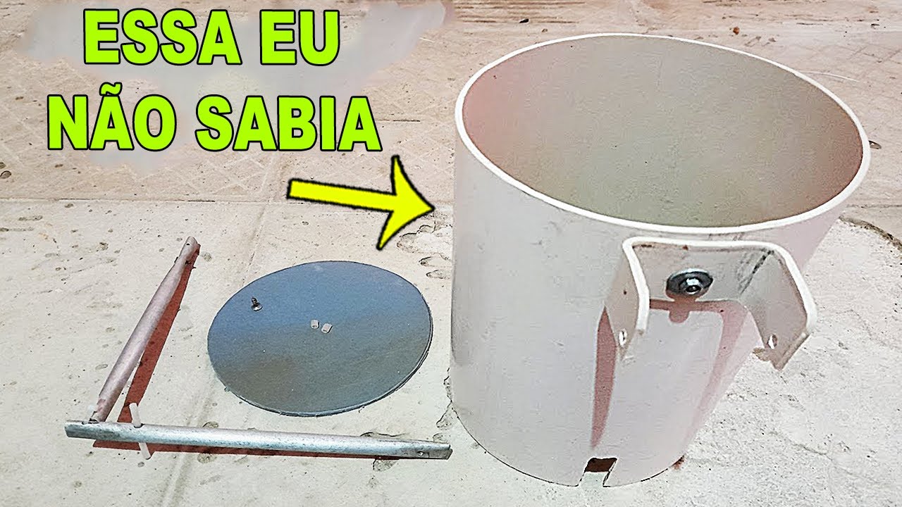 Essa Eu Não Sabia - Grande Segredo - Olha o Que Fiz Usando Cano PVC - Lixeira Com Pedal