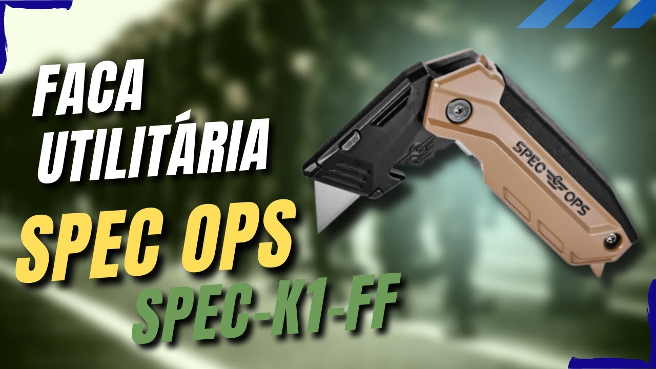 🔩EDC🔩 Faca utilit&aacute;ria dobr&aacute;vel com l&acirc;mina fixa SPEC-K1-FF - SPEC OPS