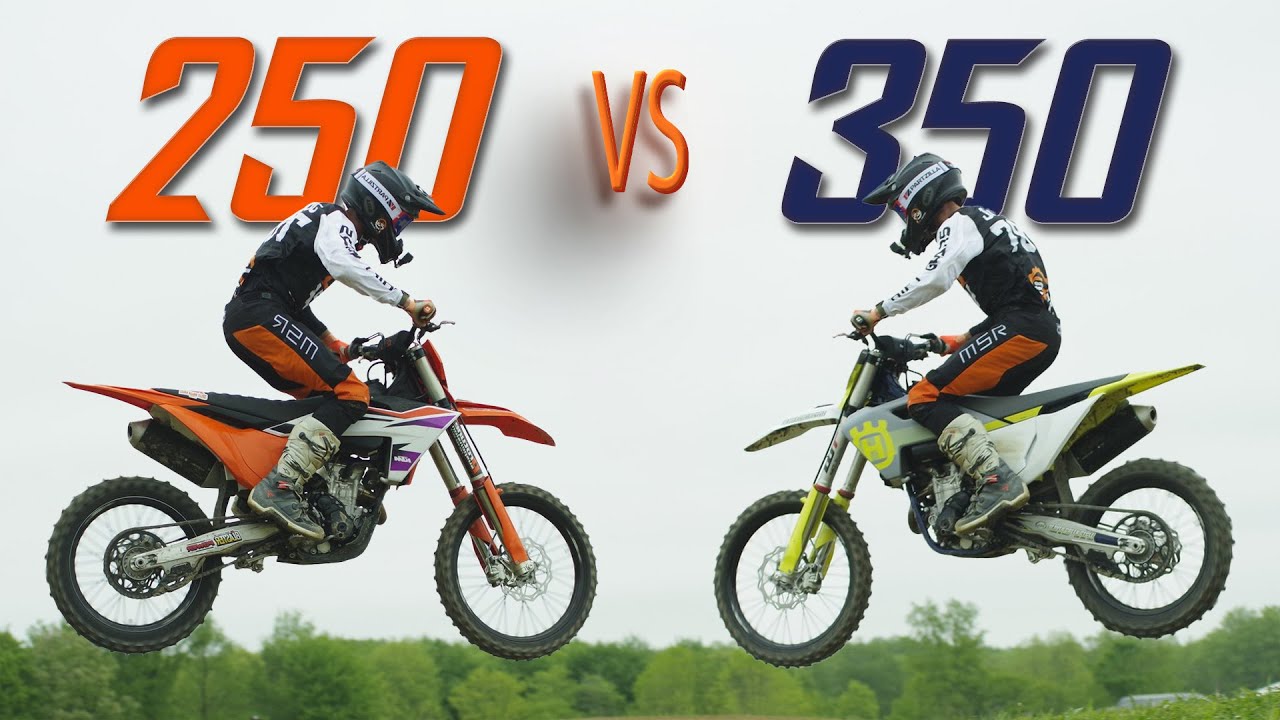 Comparing a KTM 250 SX-F and Husqvarna FC 350