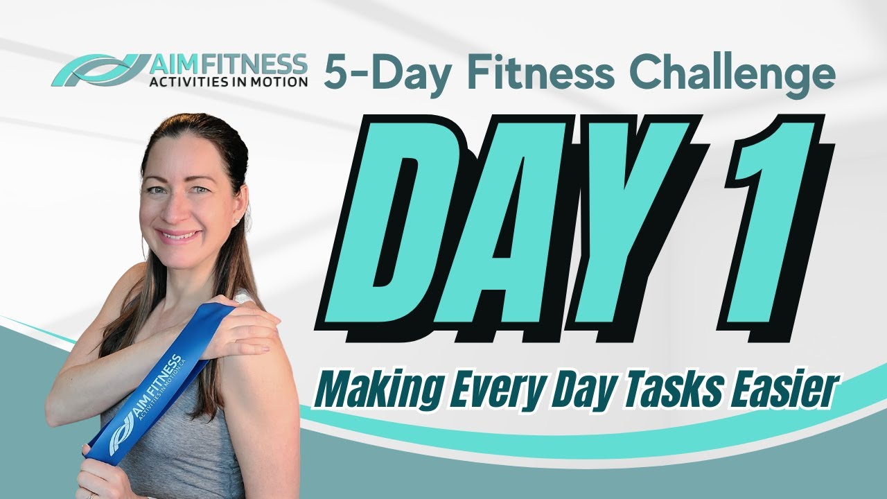 (DAY 1) 5-Days to a Stronger You Fitness Challenge | 4 Seated Exercises for Better Posture