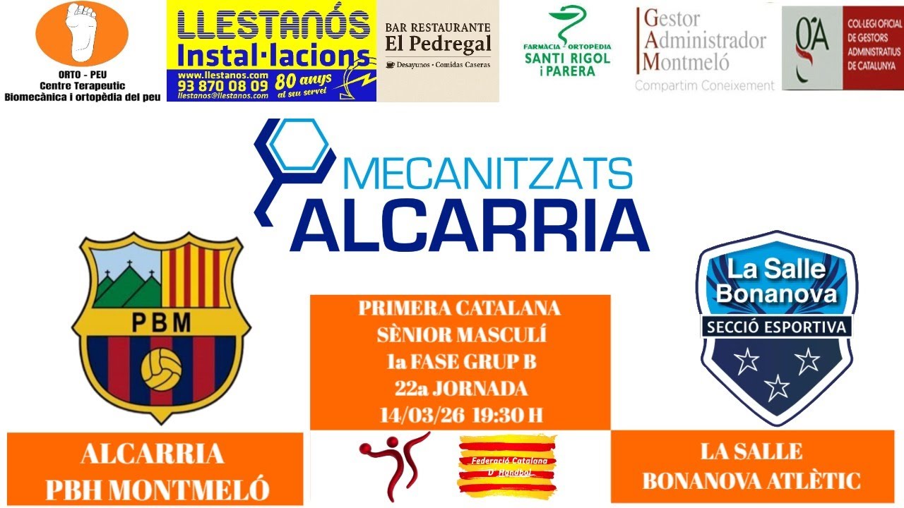 Alcarria PBH Montmeló - La Salle Bonanova Atlètic