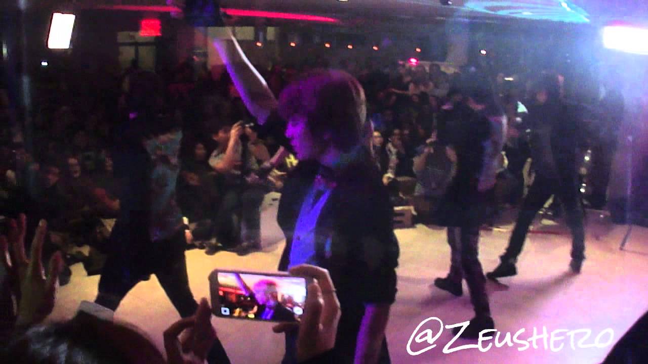 Infinite performing at MTVK @ Toshi's Living Room NYC 131116