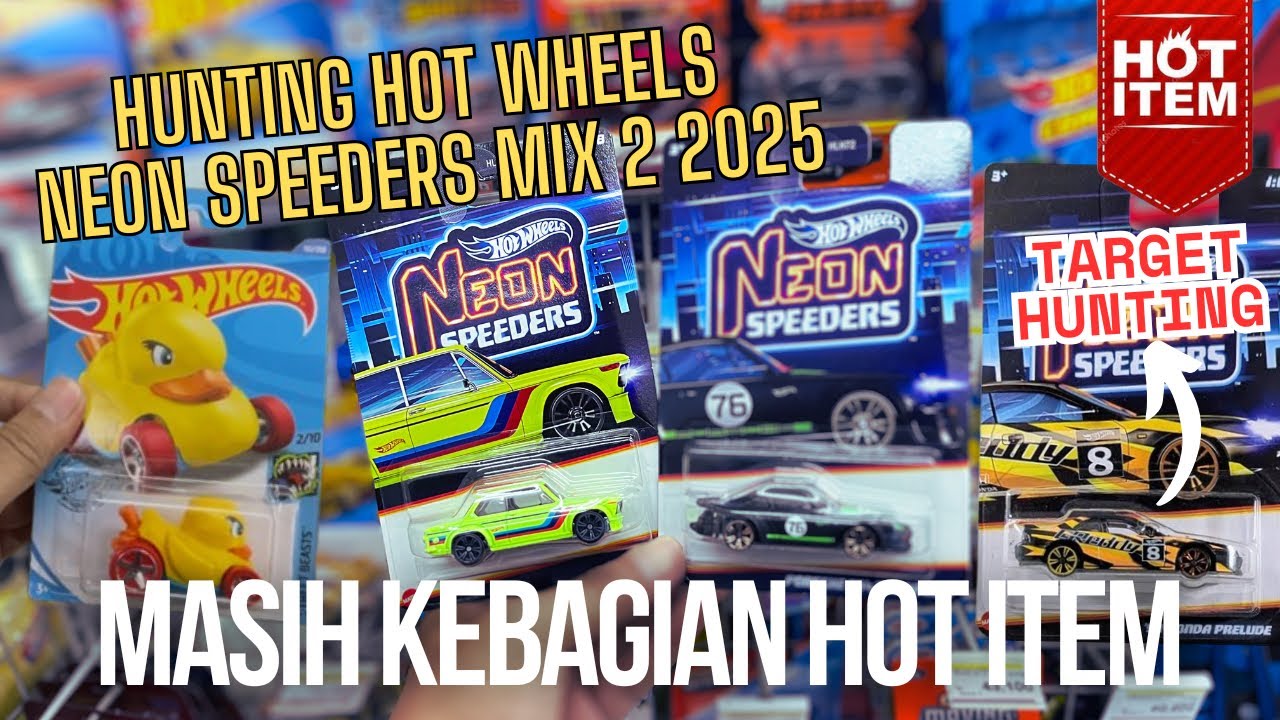 CARI PRELUDE MALAH DAPAT PORSCHE KETIKA HUNTING HOT WHEELS NEON SPEEDERS 2025 #huntinghotwheels