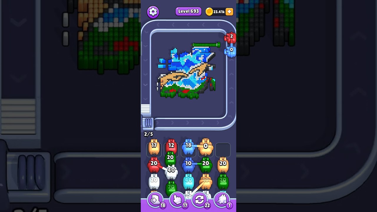 Pixel Flow — hard level 693