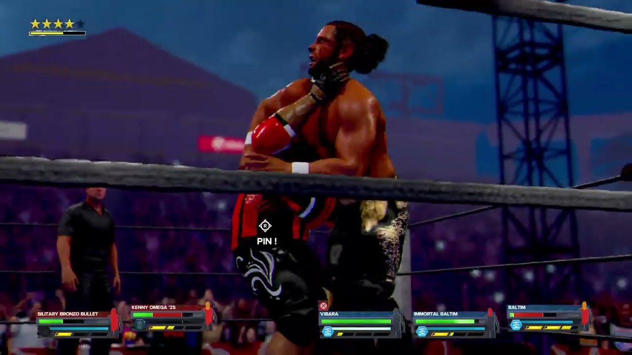 WWE 2K24 RAGE UNDERGROUND|BRONZO BULLET & KENNY OMEGA VS IMMORTAL BALTIM, VIBARA & BALTIM PART 2