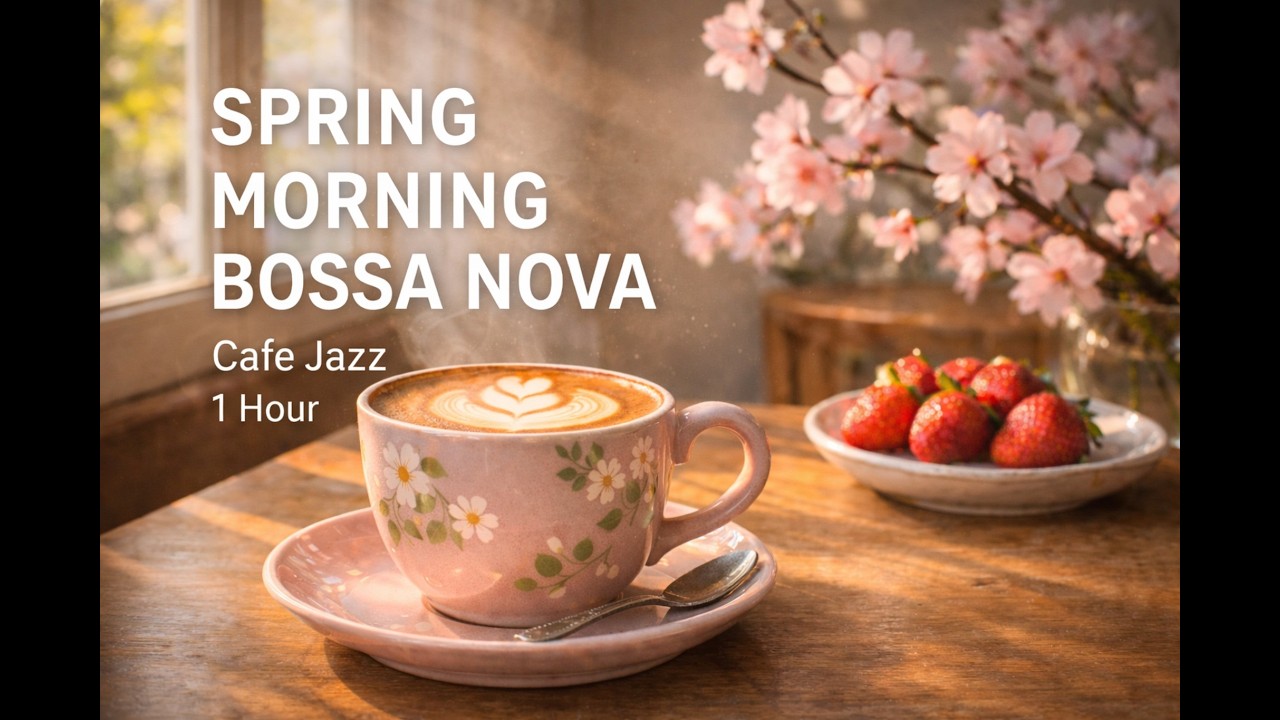 🌸 Spring Morning Bossa Nova | Café Jazz | 1 Hour Relaxing Study & Work Music ☕