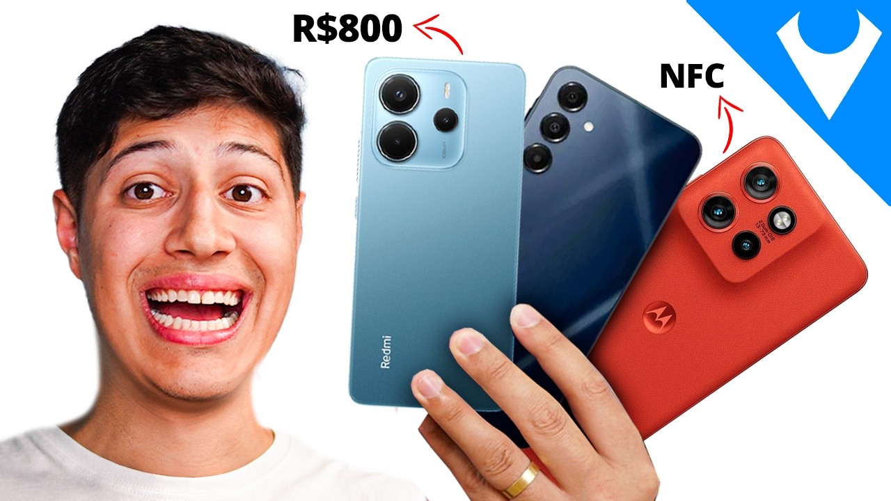 TOP MELHORES Celulares BARATINHOS de 800 a 1500 REAIS em 2025! (testados e aprovados)