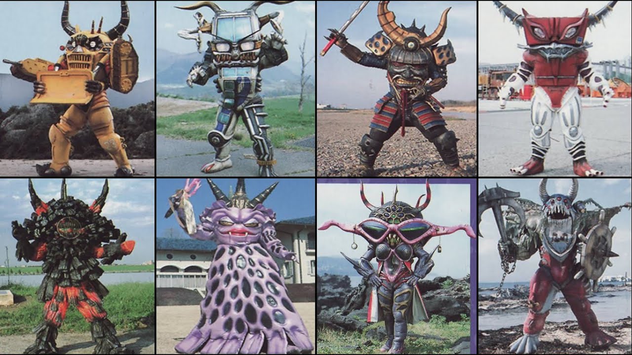 All Gaoranger Monsters/Villains