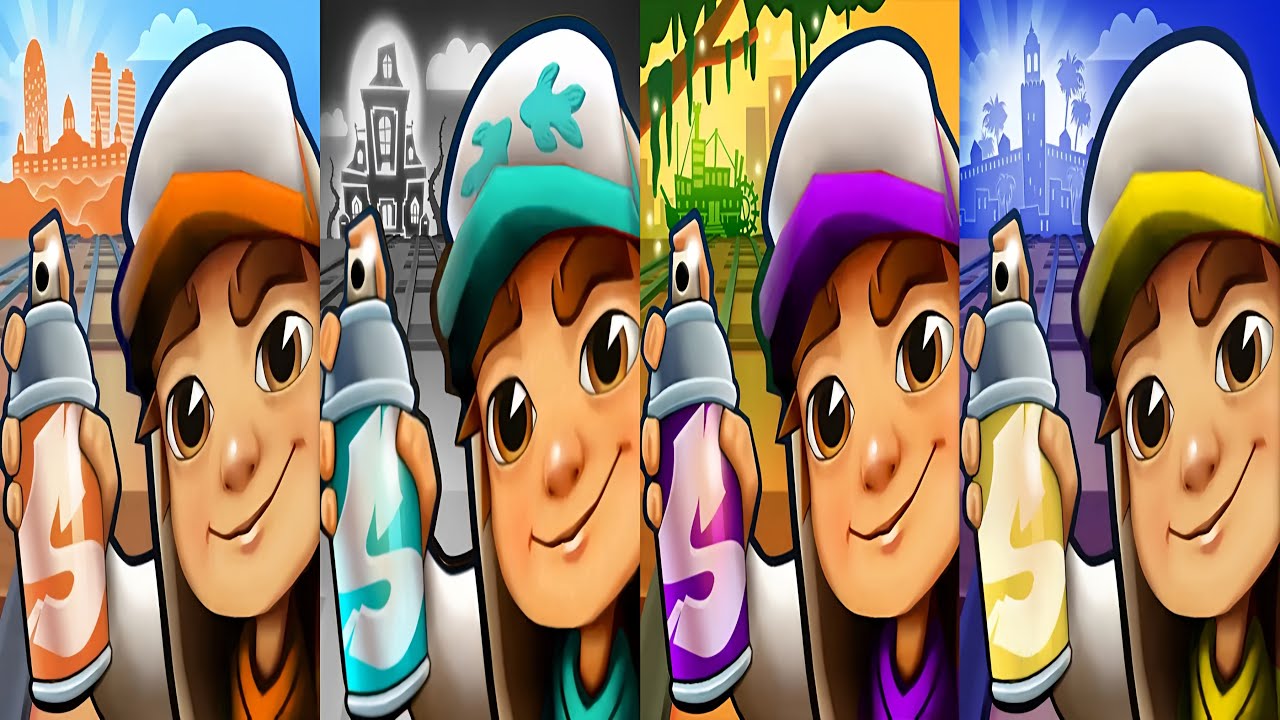 Subway Surfers : Barcelona 2025 🆚 Haunted Hood 2024 🆚 New Orleans 2024 🆚 Marrakesh 2024