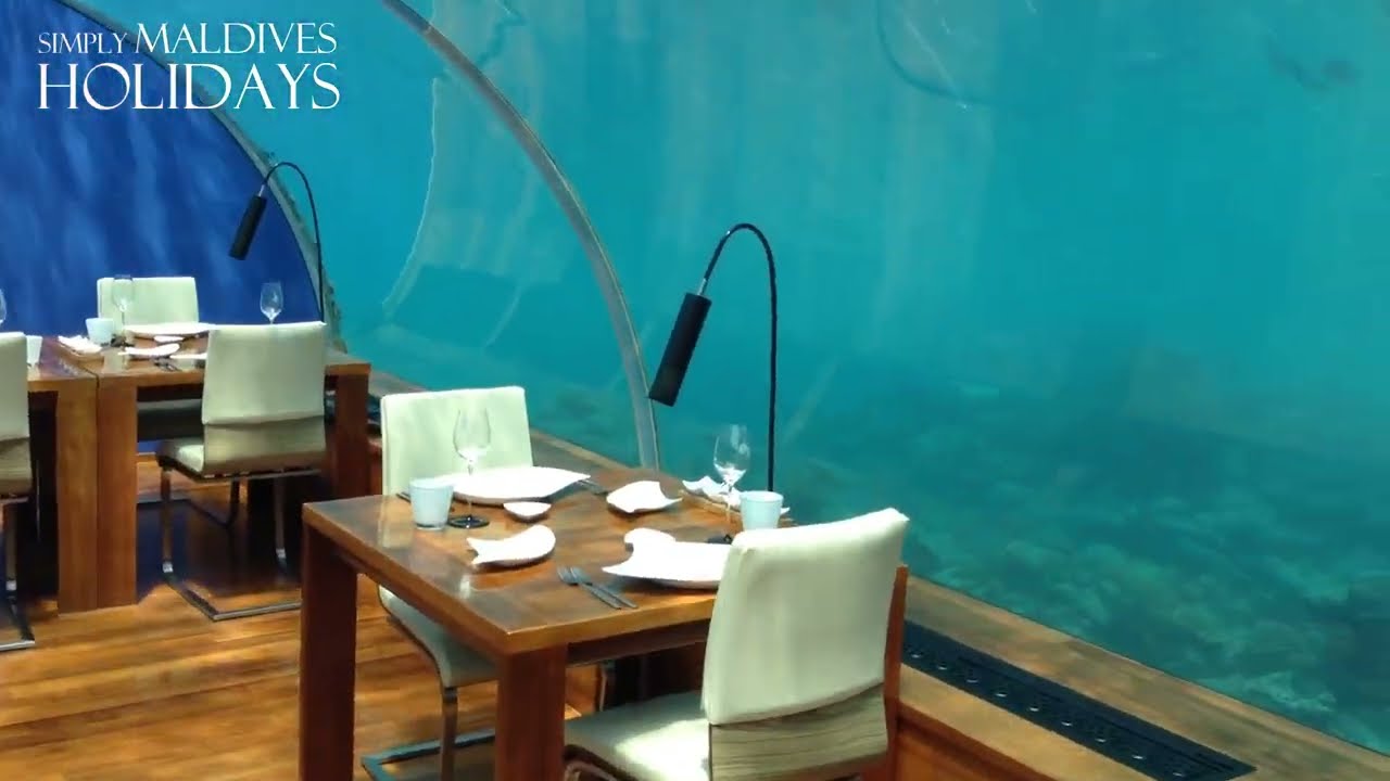 Conrad Maldives Ithaa Underwater Restaurant Walkthrough