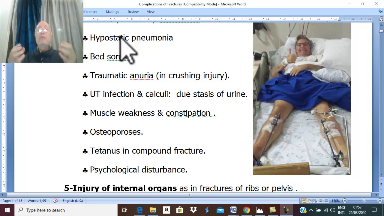 Orthopedic in Arabic 10 (  Complications of fractures , part 5 ) , by Dr. Wahdan .
