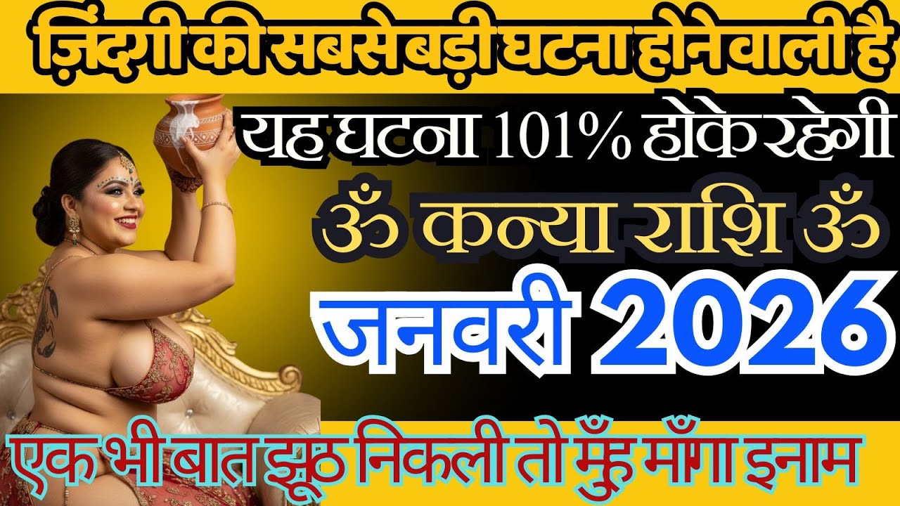 कन्या राशि जनवरी 2026 ज़िंदगी की सबसे बड़ी घटना होने वाली है Kanya Rashi KanyaGuruMaata