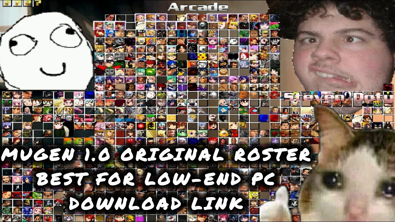 MUGEN 1.0 Roster for Low End PC Users l Free Fighting Games 2025 l Download Link