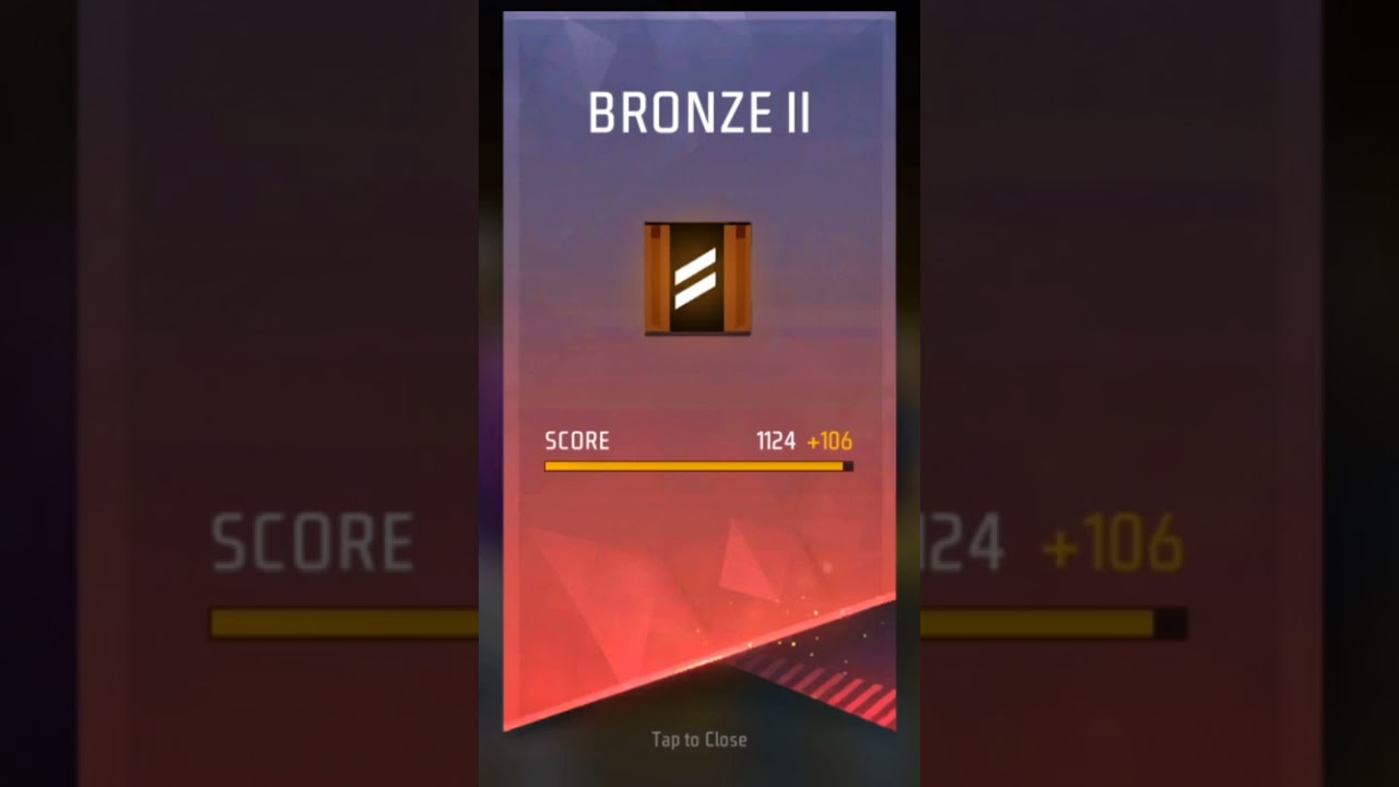 Bronze to bronze.3 Free fire 💯 plus #shorts #ytshorts #max #trend #viral