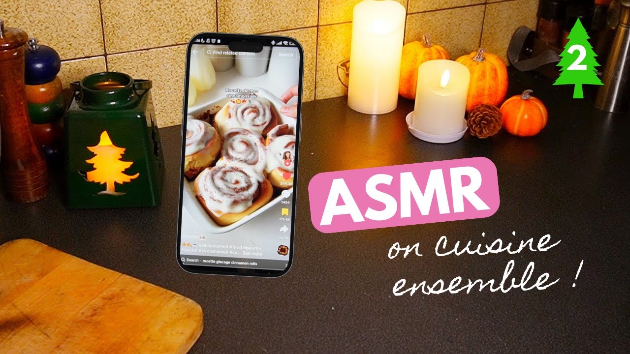Donc là, on fait une recette version ASMR de cinnamon rolls ! (c'était n'imp)