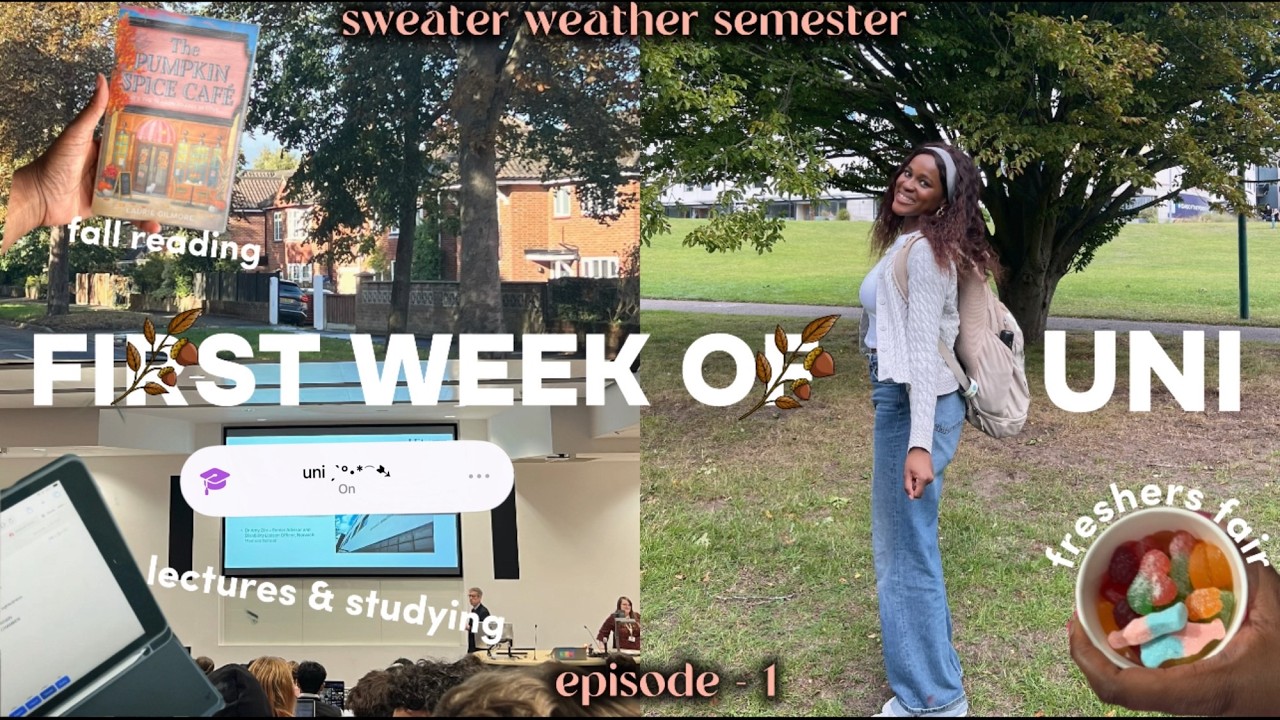 WEEK IN MY LIFE AS A COLLGE STUDENT🍁 | Sweater weather Semester Ep.1