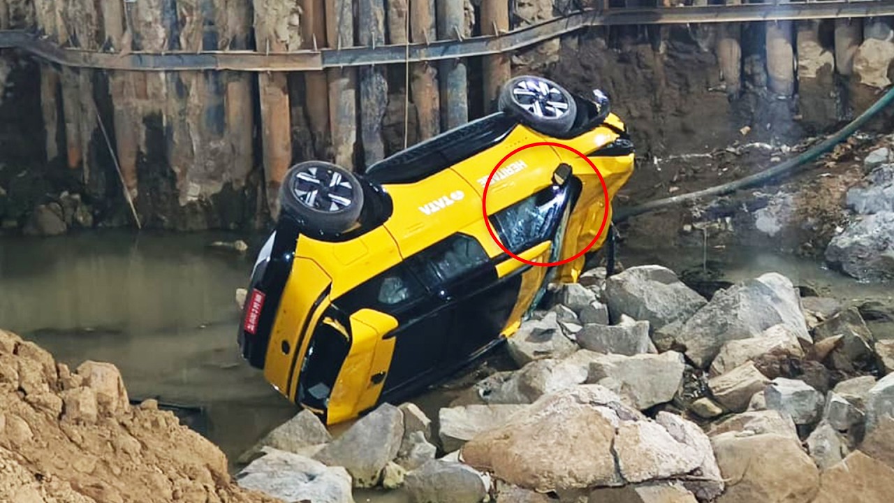 Didi Jumped Tata Sierra into a 30-foot Construction Pit 🤦‍♂️ Test Drive Gone Wrong