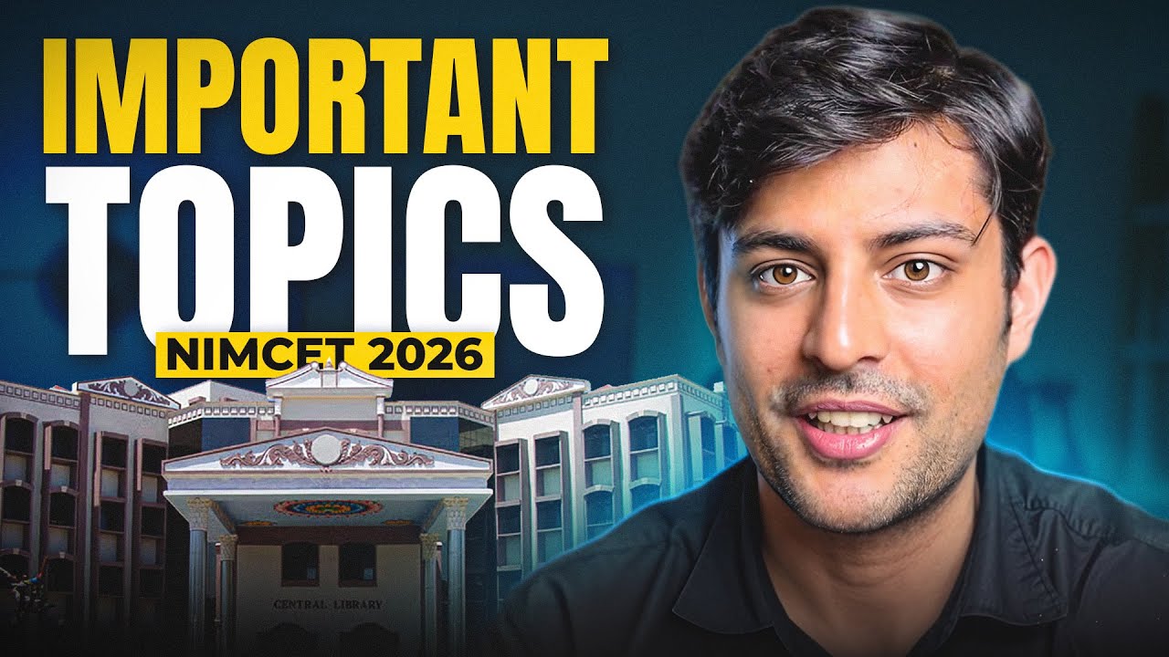 NIMCET 2026 - Top 10 Important Topics You Must Cover