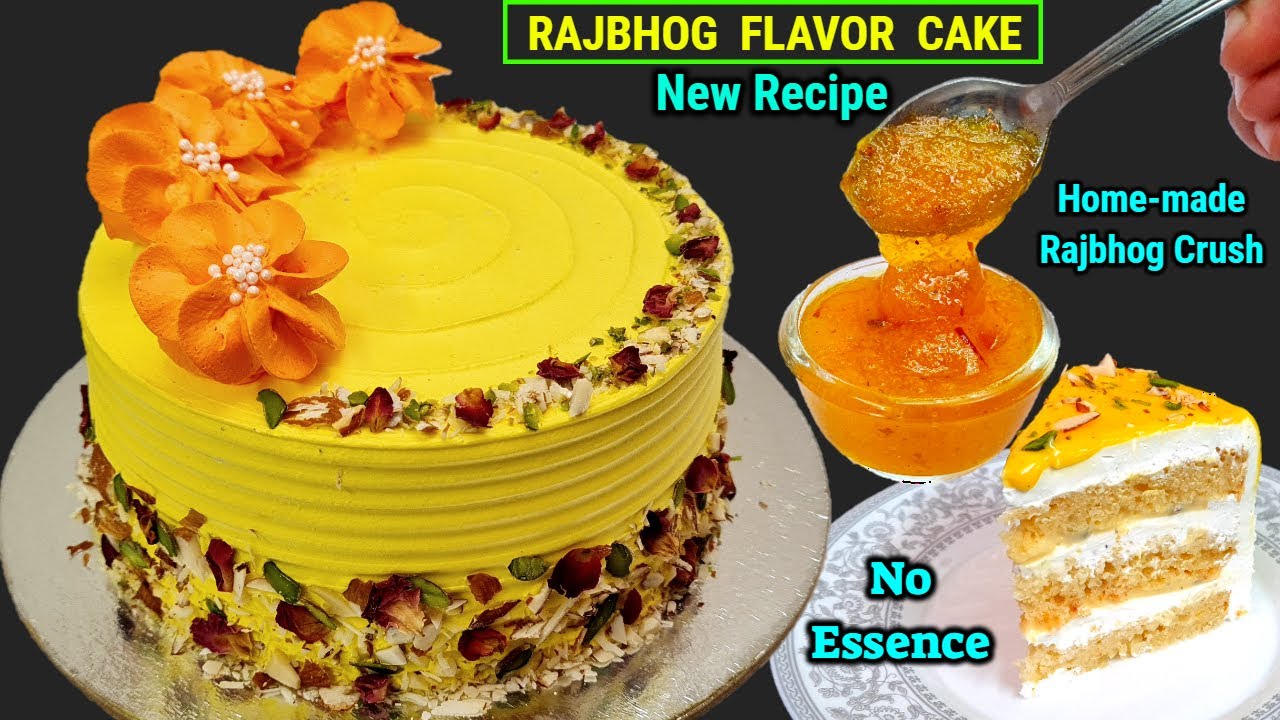 Rajbhog Flavour Birthday Cake with Homemade Rasmalai Crush,No Essence |New Birthday Cake|बर्थडे केक