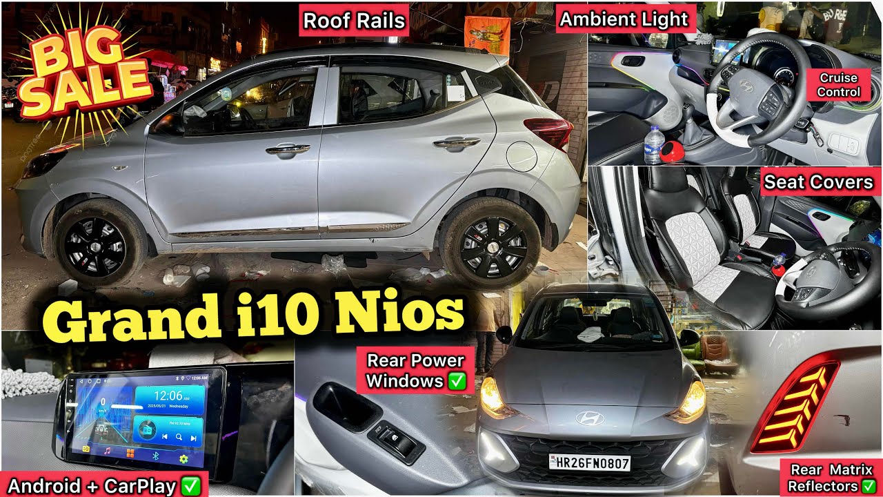 Grand i10 Nios Era To Asta Modification 🔥 Grand i10 Nios Base to Top Modified ✅