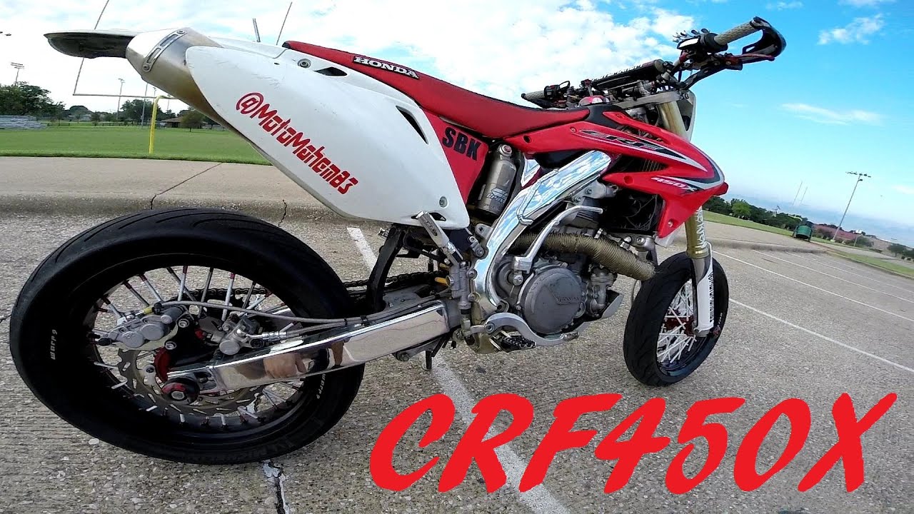 HONDA CRF450X SUPERMOTO WALKAROUND | UPDATED | HAND BRAKE
