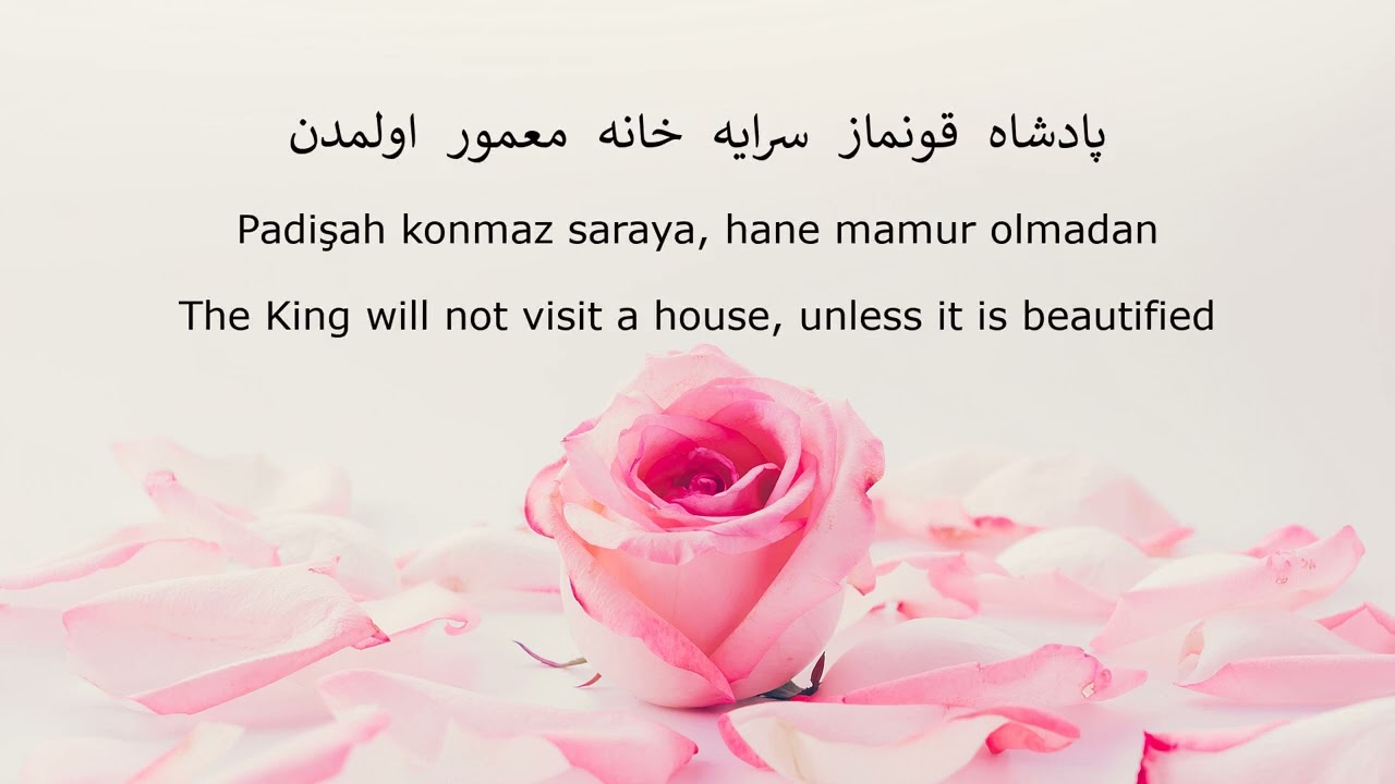 Ottoman-Turkish Language - No One Can Reach Allah Without Getting Far From All Else