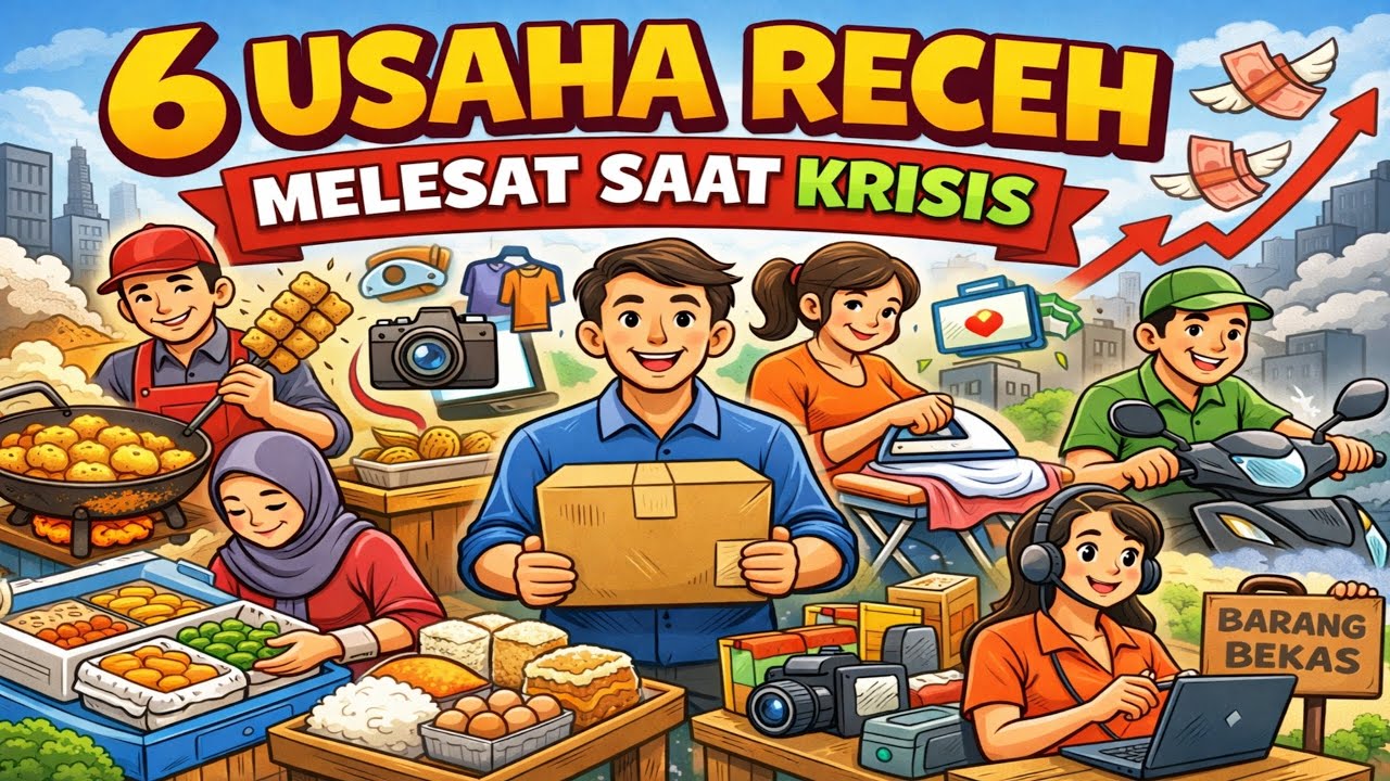 📣 6 Usaha Receh yang Melejit Saat Krisis Ekonomi‼️