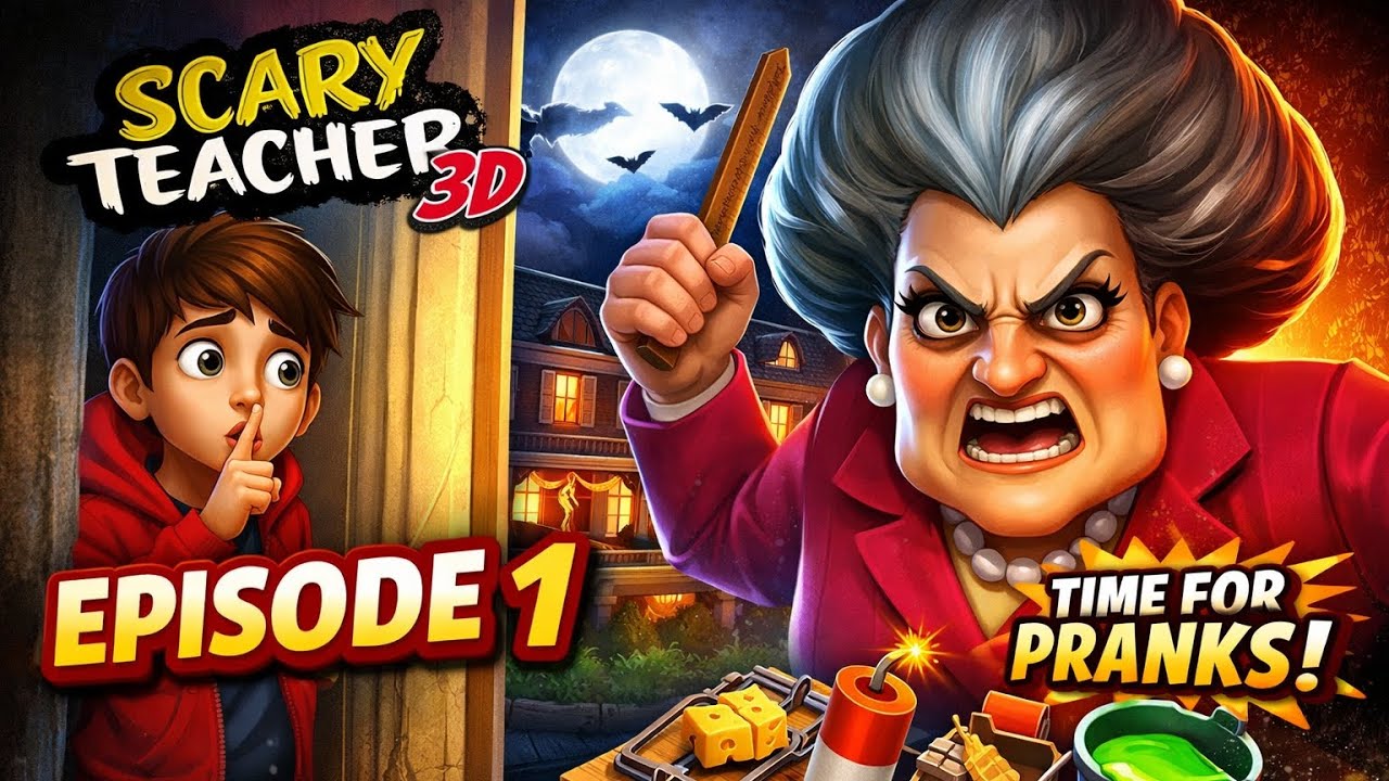 SCARY TEACHER 3D 😱 | Episode 1 | Time For Pranks 😂🔥