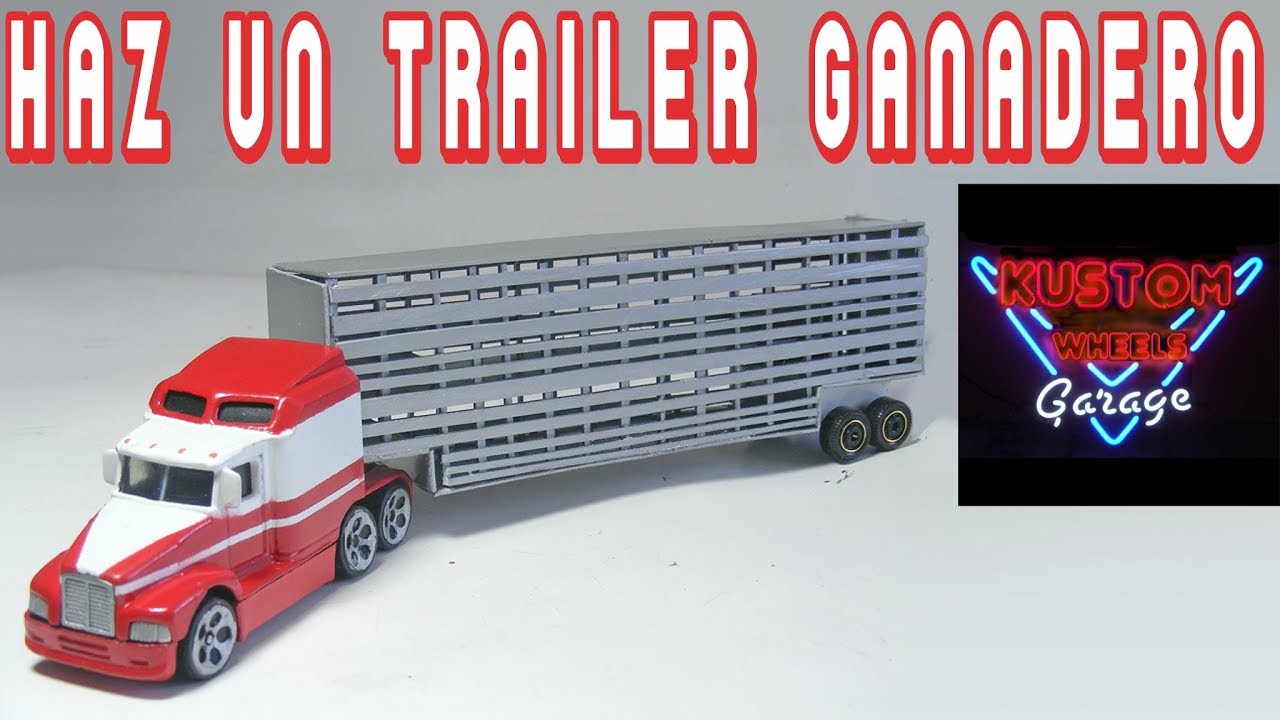 Trailer Ganadero con Big Rig Hot Wheels