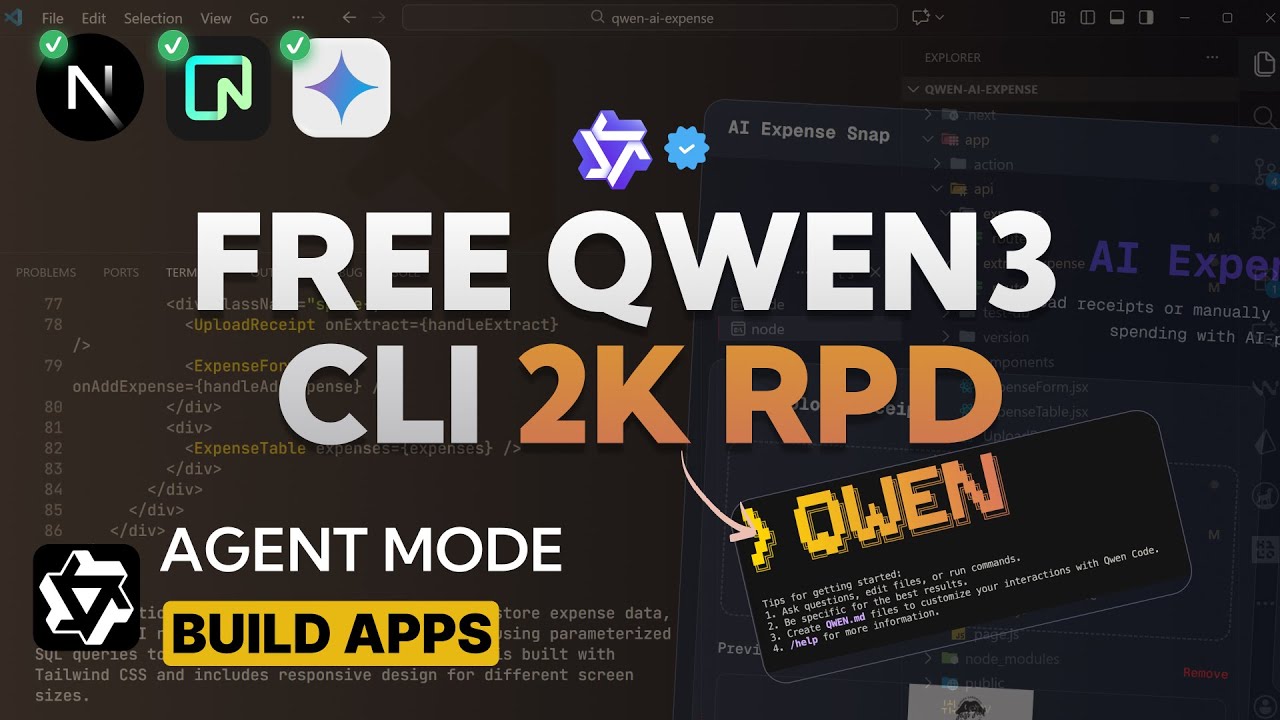Qwen3 CLI 2K запросов в день (это БЕСПЛАТНО)